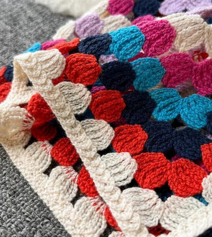 Vintage Floral Knit Cardigan - ANNAJEVOLI