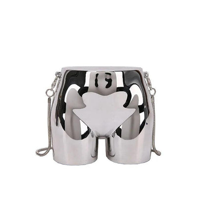 Mini Butt Shape Acrylic Chain Crossbody Bag - ANNAJEVOLI